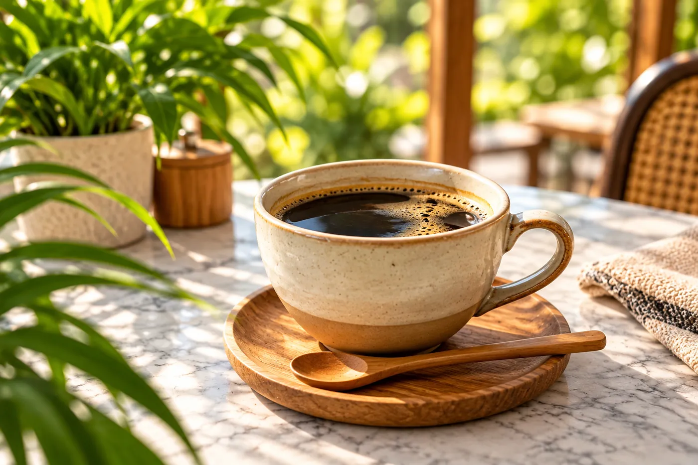 Café americano de Bajo la Palma